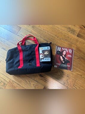 The Devil Wear Prada 2 Merch Bundle Black Duffel Bag, Runway Magazine, Funko Pop